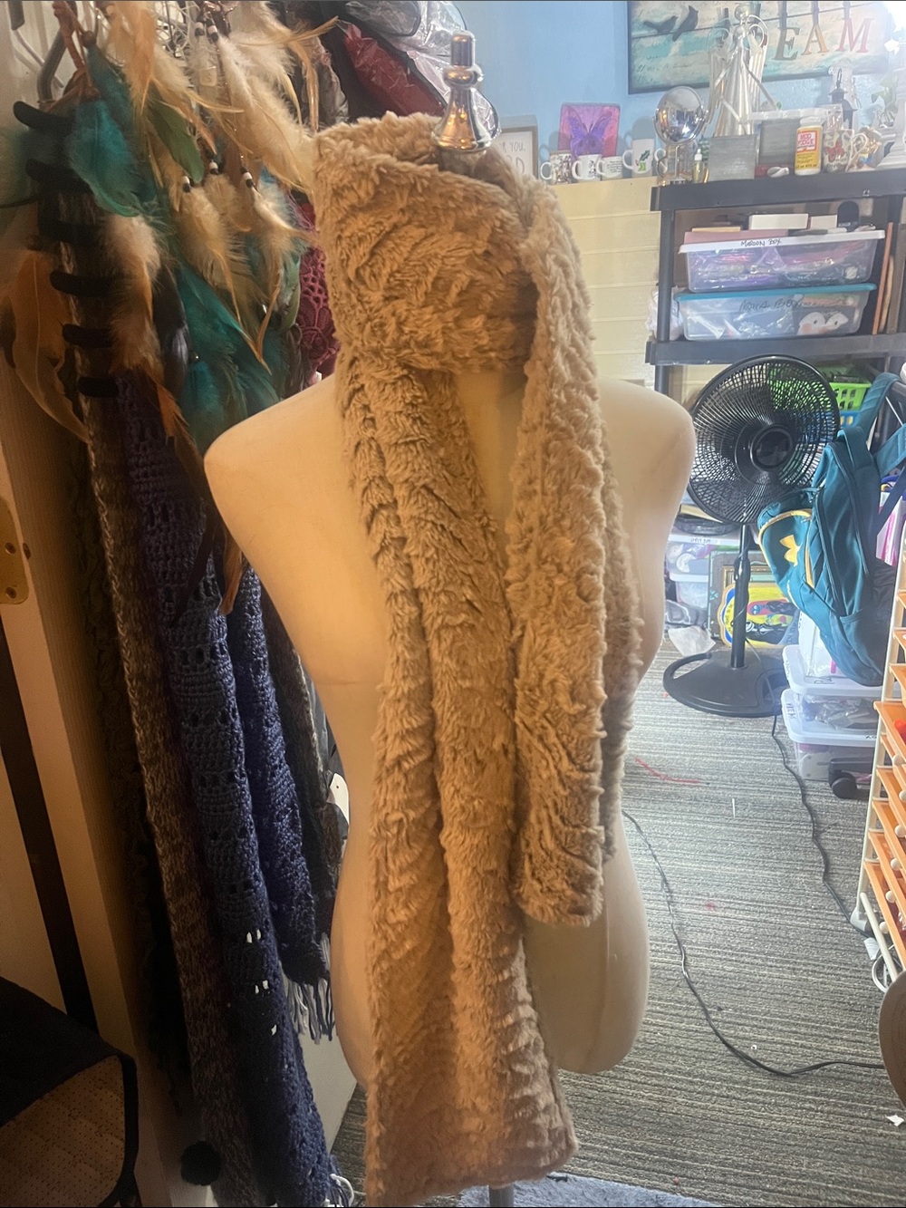 Cozy Beige Soft to the Touch Scarf S188